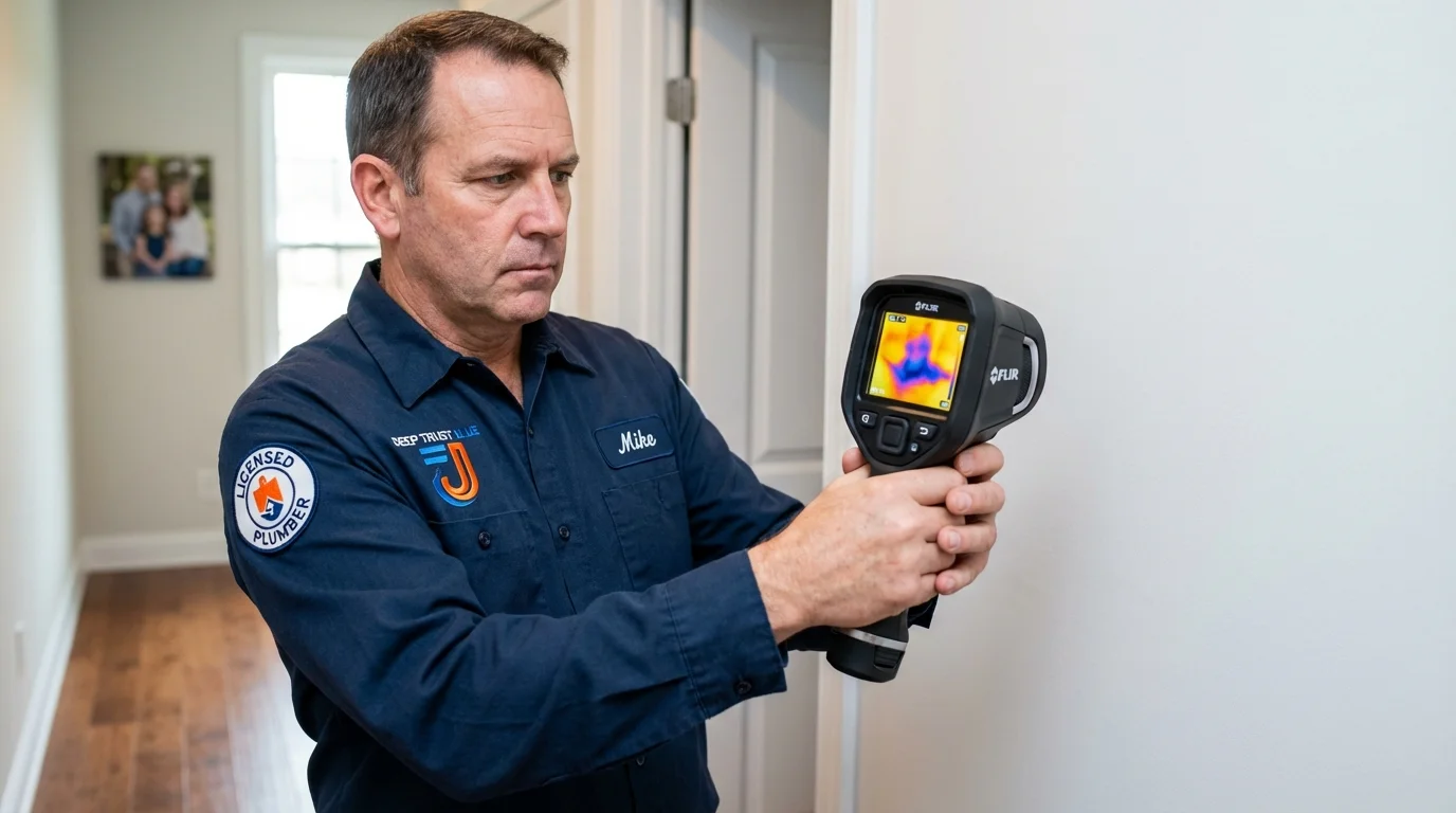 Thermal imaging leak detection by Johns Plumbing LLC in Hooper Bay